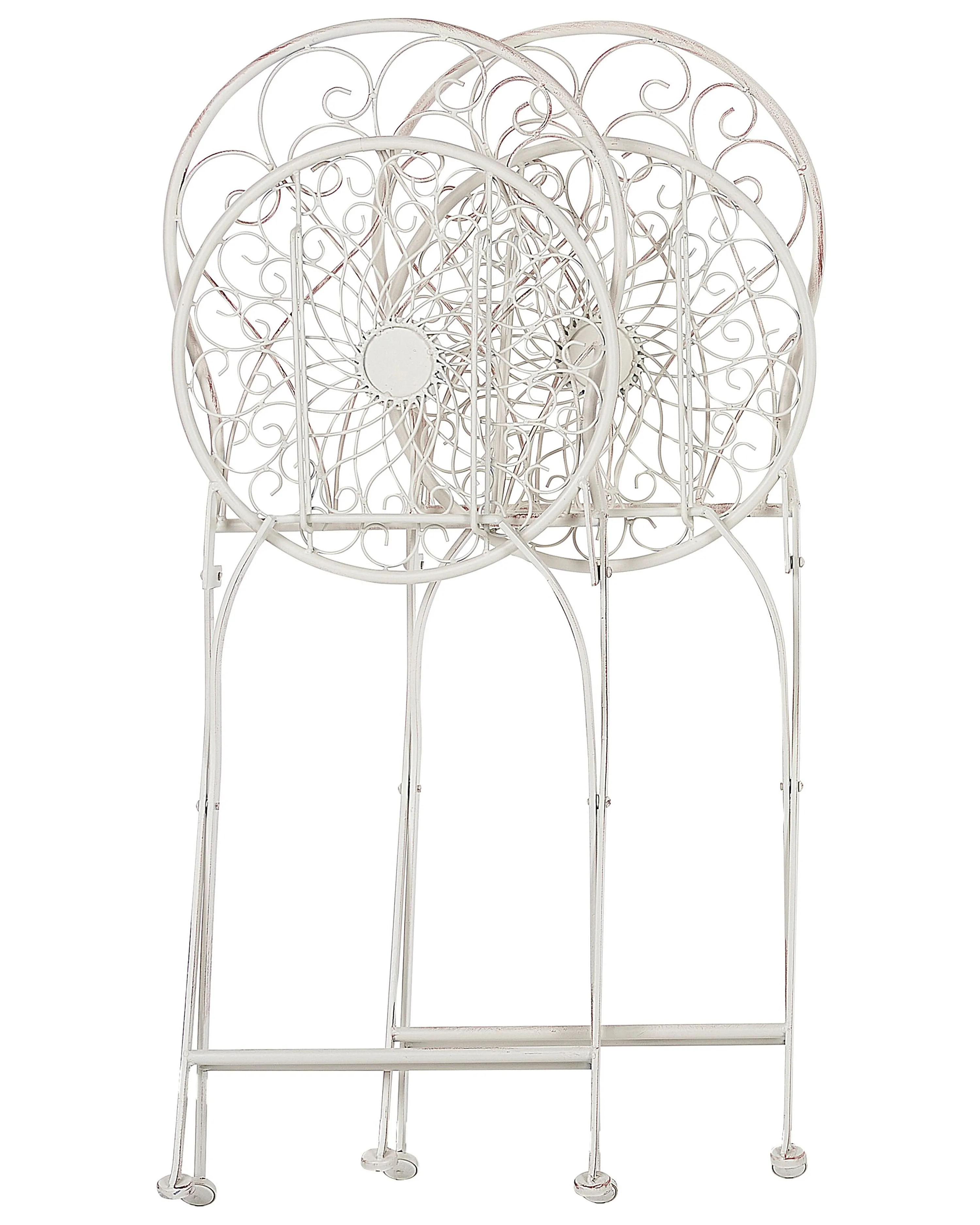 Set van 2 tuinstoelen STIFFE Metaal Wit
