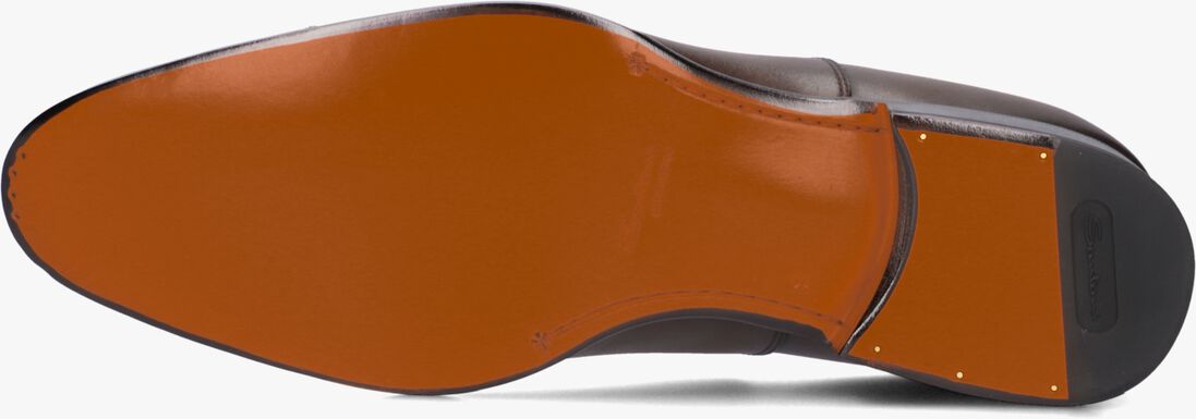 bruine santoni nette schoenen led veterschoen
