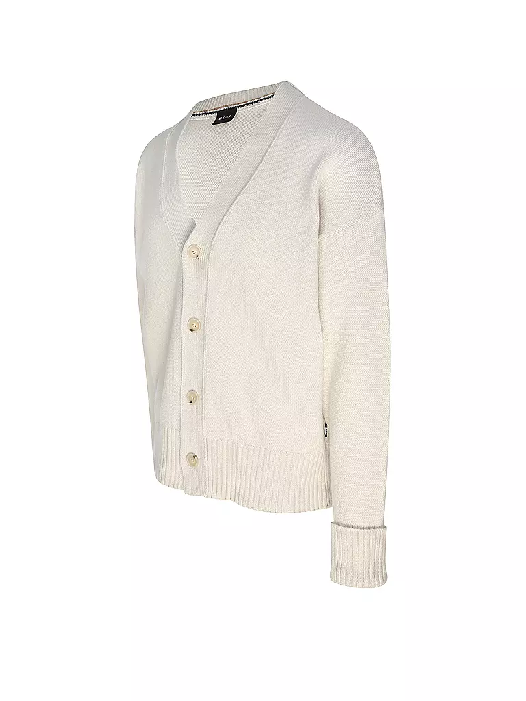 BOSS Strickjacke BELLACO weiss