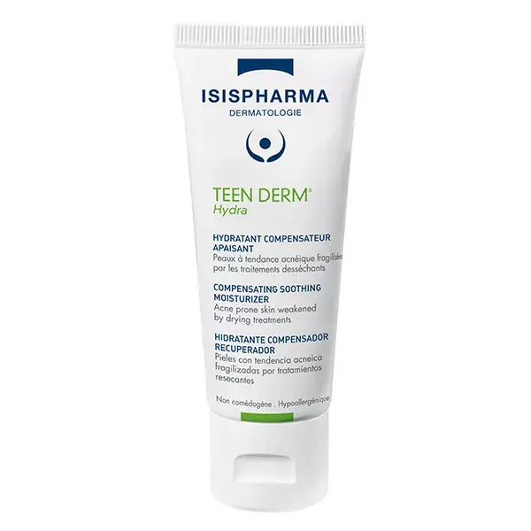 Isispharma Teen Derm Hydra Hidratante Suavizante e Compensador 40ml