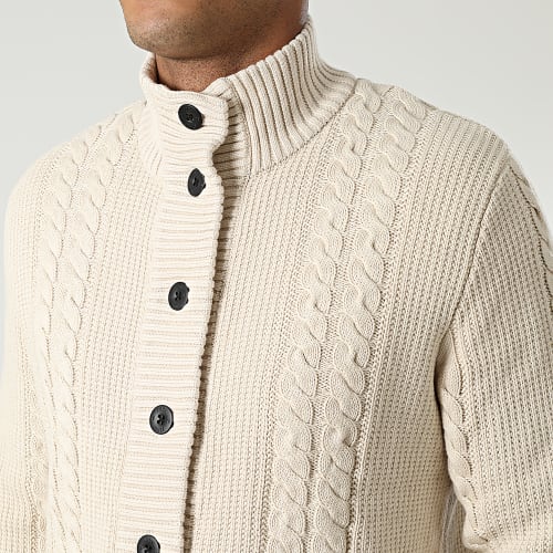 Gilet Coted Knit 12215817 Beige