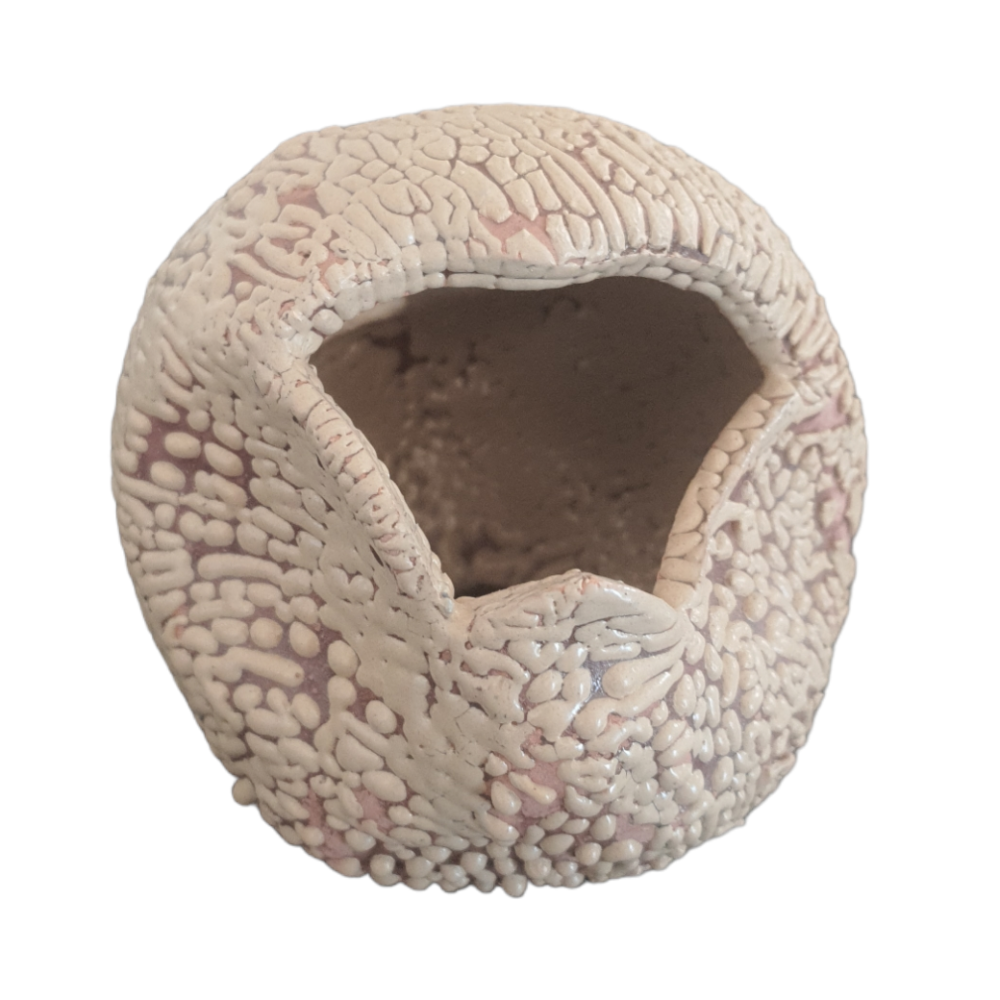 Décoration boulet 8 cm avec cachettes pour petit poisson