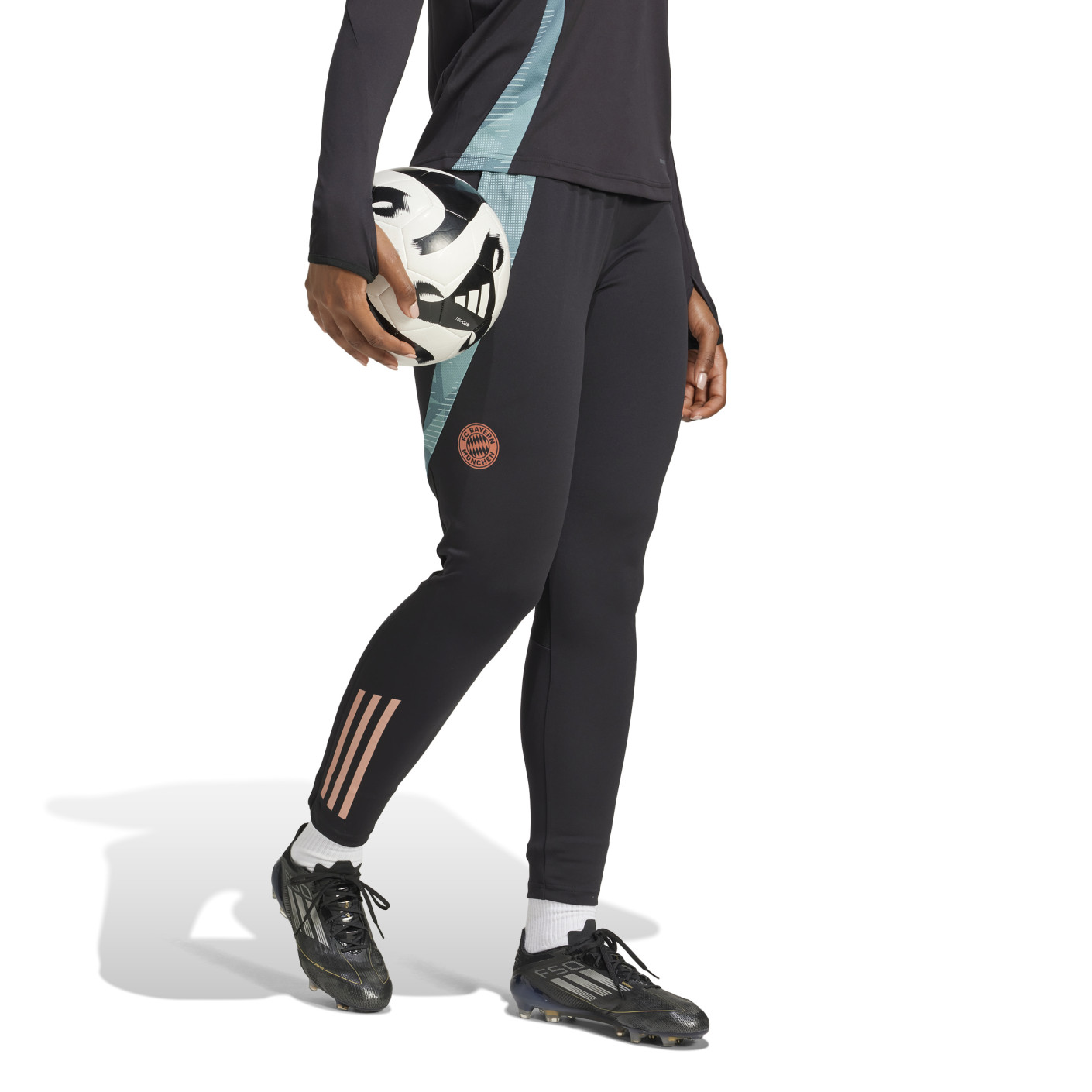 Adidas Bayern München Trainingsbroek 2024-2025 Dames Zwart Groen Brons
