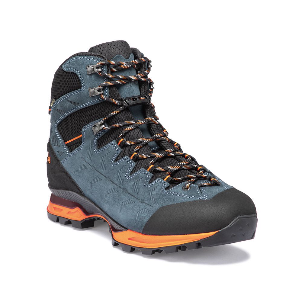 Hanwag MAKRA TREK GTX - Chaussures randonné Homme steel/orange