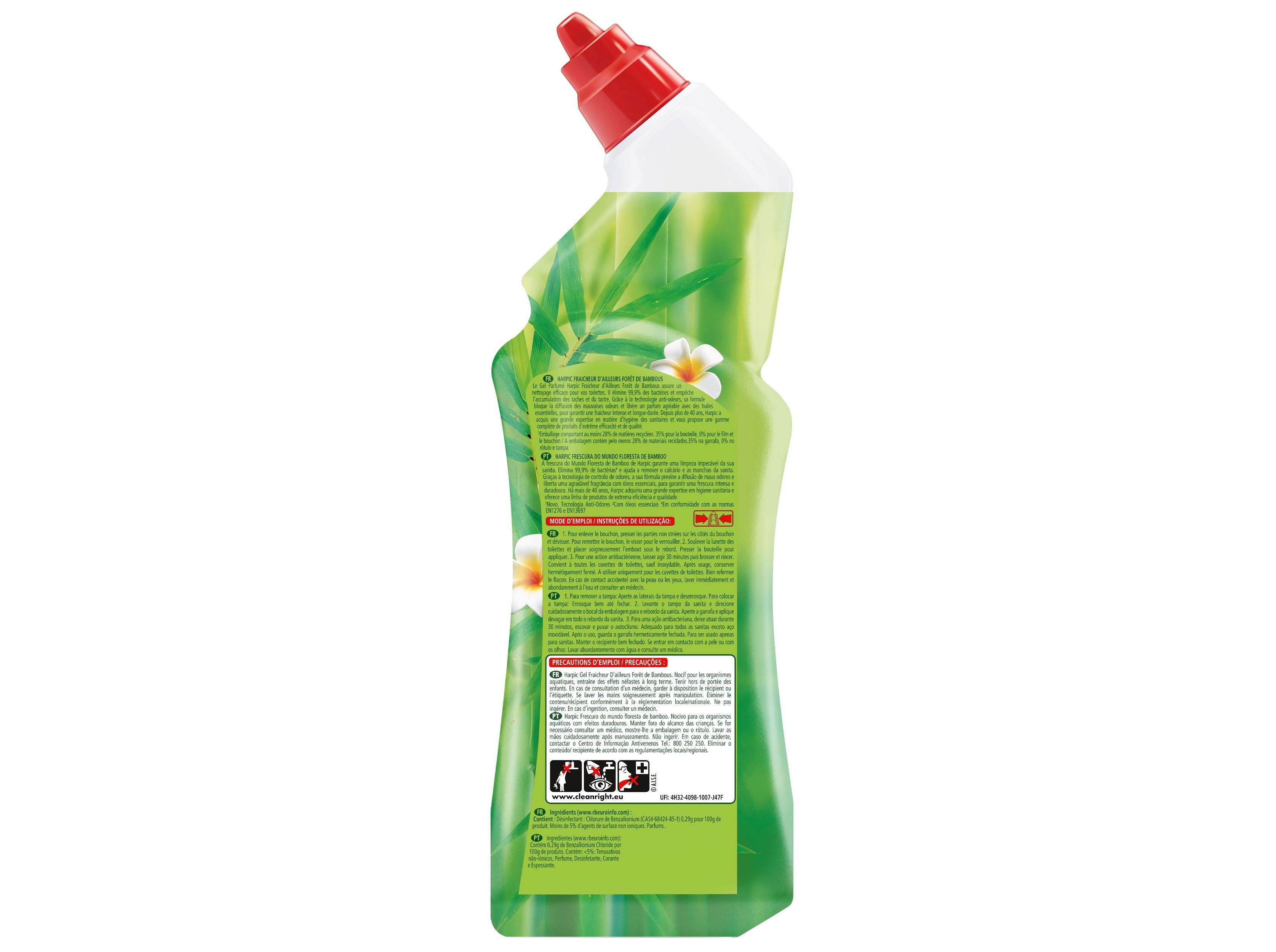 GEL SANITÁRIO FLORESTA DE BAMBOO HARPIC 750ML