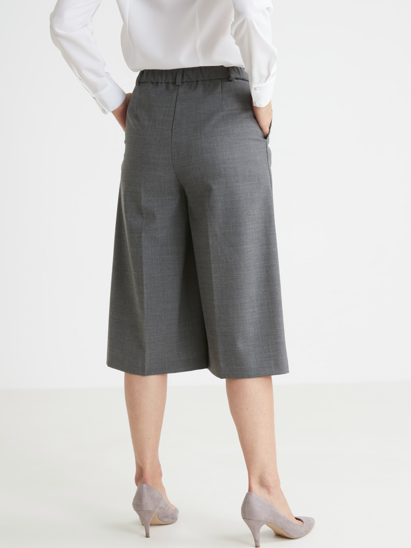 Jupe-culotte élastiquée dos