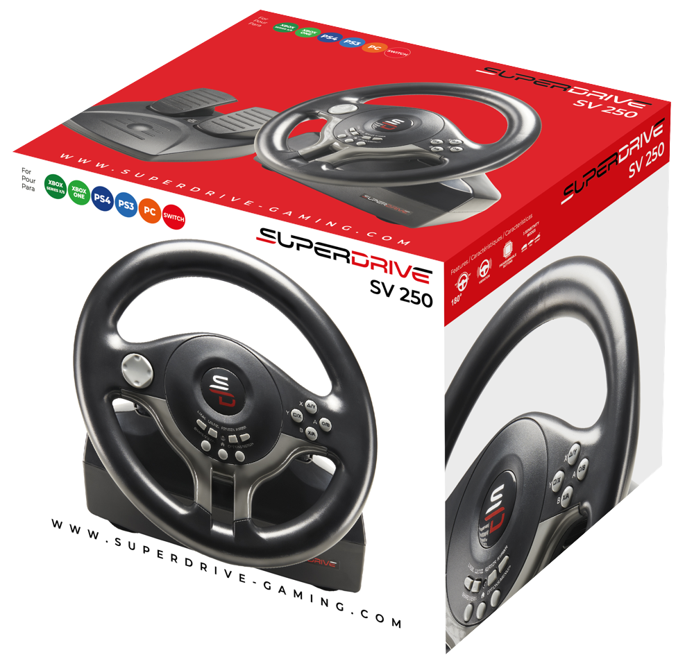 Subsonic Superdrive SV 250 - PS4/PS3/Xbox One, X/S / Switch / PC