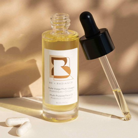 BE+RADIANCE Huile visage probiotiques et oméga 3
