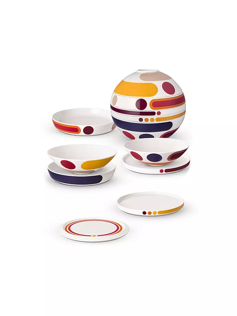 VILLEROY & BOCH La Boule MIAMI ICONIC 7tlg bunt