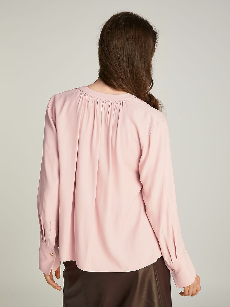 TOMMY HILFIGER<br>Blusa com decote em V e mangas compridas