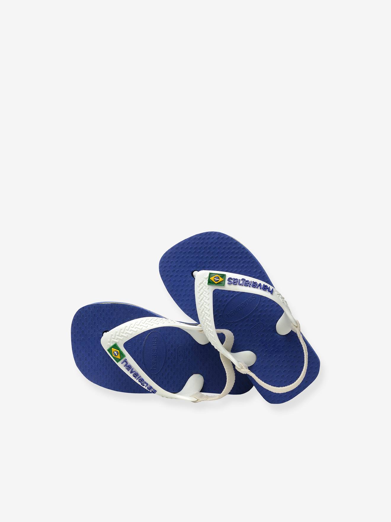 Chinelos Baby Brasil Logo II HAVAIANAS azuis