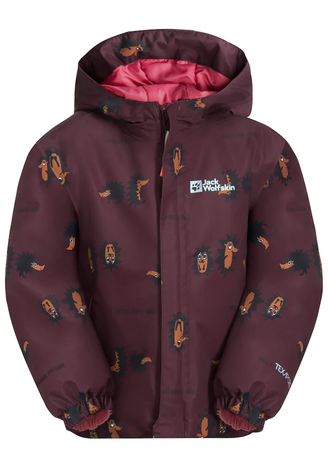 Jack Wolfskin Funktionsjacke »GLEELY 2L INS PRINT JKT K« mit Kapuze
