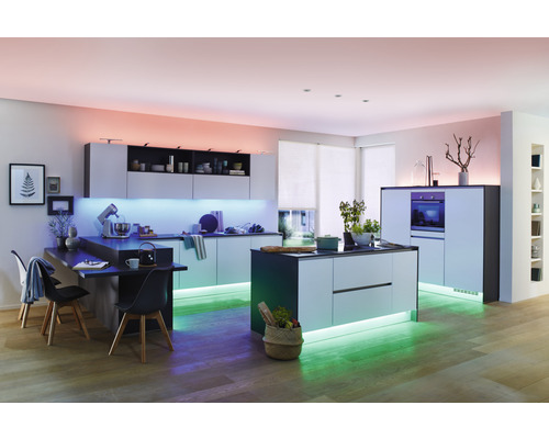 MaxLED 500 RGBW Strip 1 m 386 lm warm wit 60 LED's Uitbreiding op basisset 24V Smart Home compatibel na verlenging