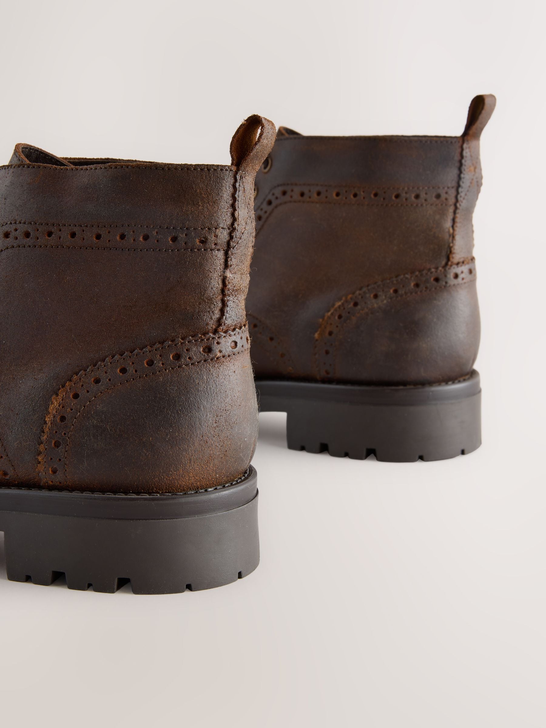 Bruin - Tall Chunky Lace-Up Brogue Boots