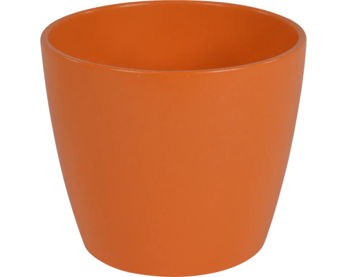 Jarah keramische plantenbak, Ø 12 cm, H 10 cm, oranje