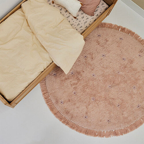 Tapis petit vloerkleed nora flower - Ø130 cm