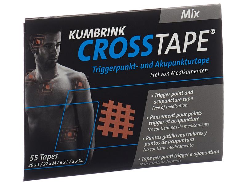 Crosstape Schmerz- und Akupunkturtape Mix 55 Tapes Gitter Tapes zur Schmerzbehandlung
