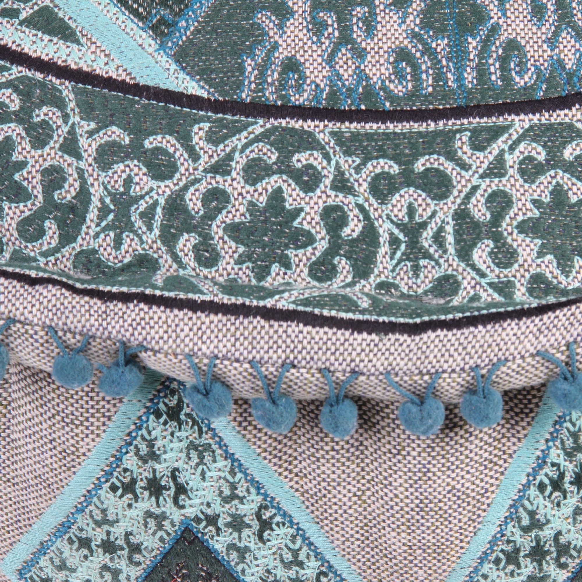 Sitzpouf 'Shila', mint, Ø 60 cm, H 20 cm von fischer's lagerhaus