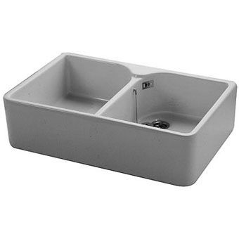 Villeroy & Boch O.novo gootsteen dubbel 80x50cm wit