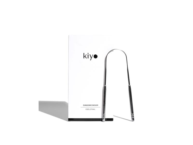 Kiyo Natural Zungenreiniger Edelstahl Rost- und plastikfrei für frischen Atem