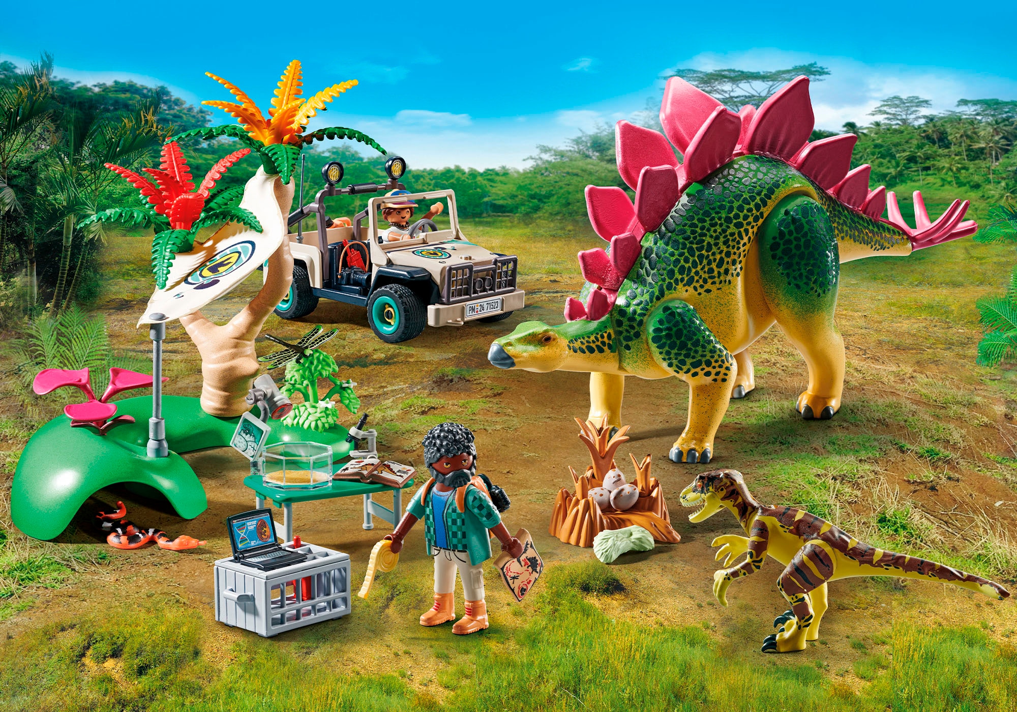 Playmobil® Konstruktions-Spielset »Forschungscamp mit Dinos (71523), Dinos« Made in Europe