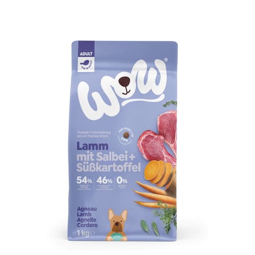 WOW DOG TROCKEN Minis ADULT Lamm 1kg