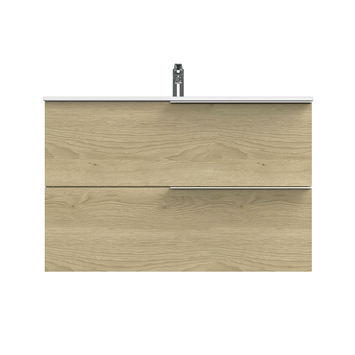 Tiger badmeubelset Pocket 100 cm met 2 lades Naturel Eik