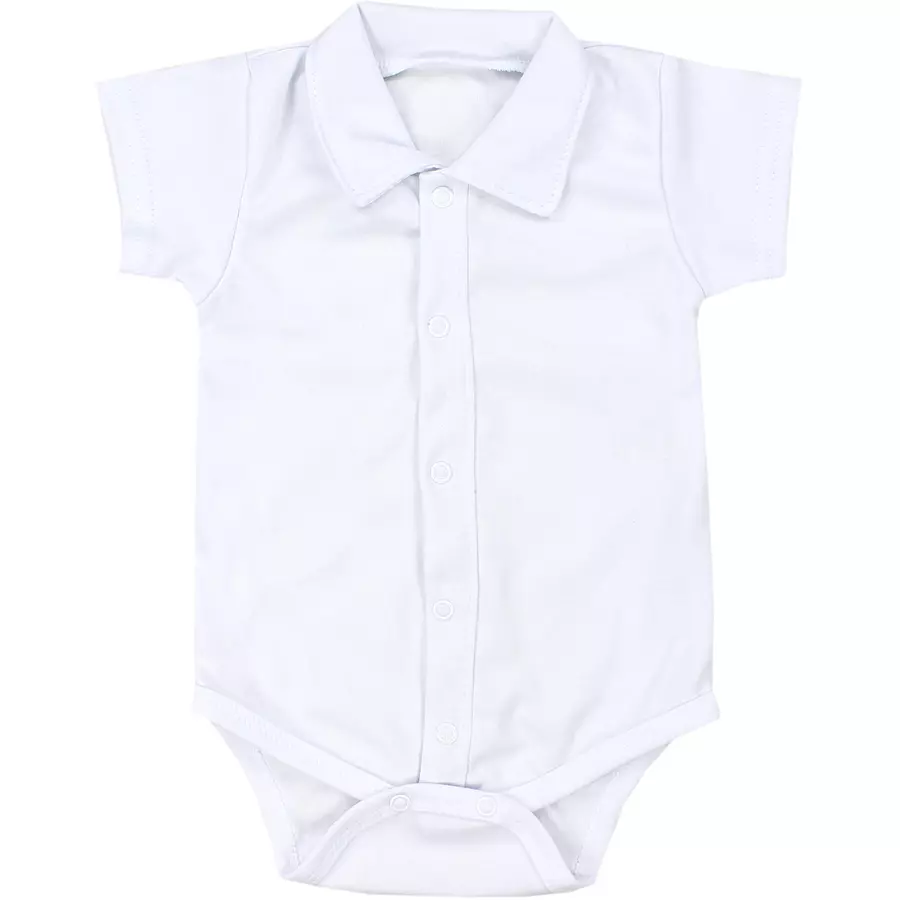 TupTam Baby Jungen Langarm Kurzarm Body mit Kragen weiß Modell 1