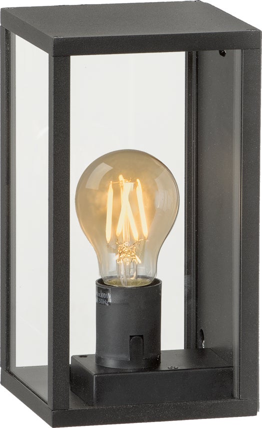 Garden Lights wandlamp Sitta zwart 12 x 12 x 22 cm