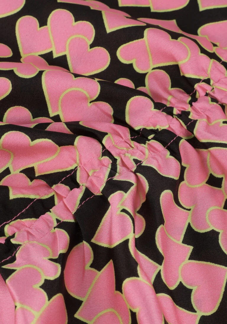 CO\\'COUTURE roze co'couture blouse flashy heart drape blouse