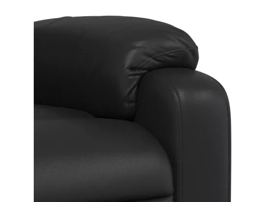 Fauteuil inclinable Noir Similicuir