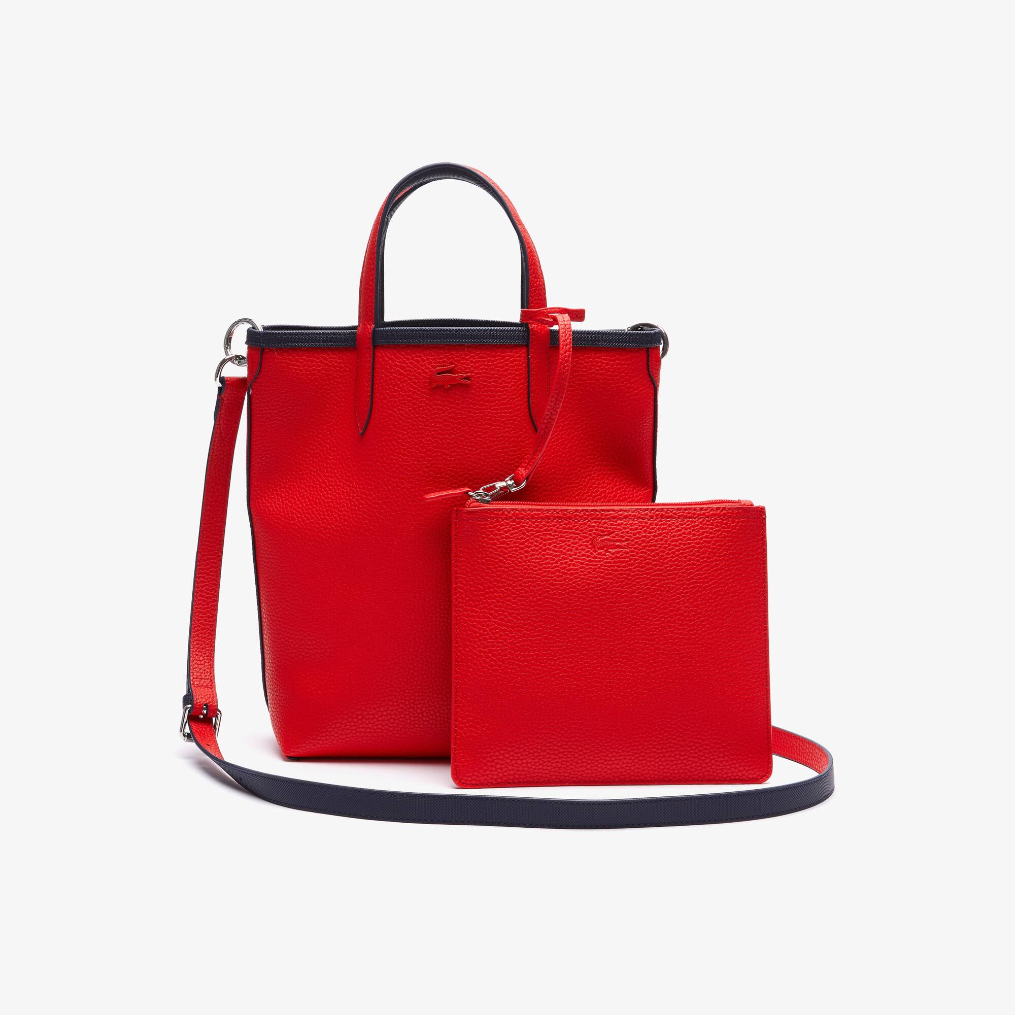 Sac cabas réversible Anna en toile enduite Sacs à main & Cabas - Bleu - Lacoste - Femme