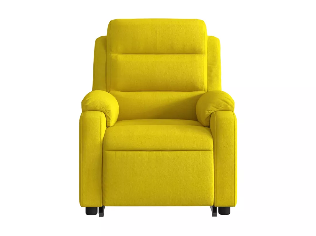 Fauteuil massant inclinable Jaune Velours