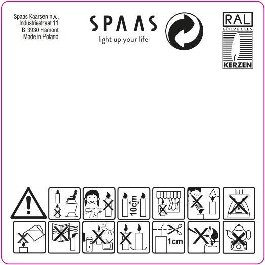 Spaas waxinelichten Canny lemon breeze geel 4,5 uur 18 stuks D 11,8 H 3,2 cm