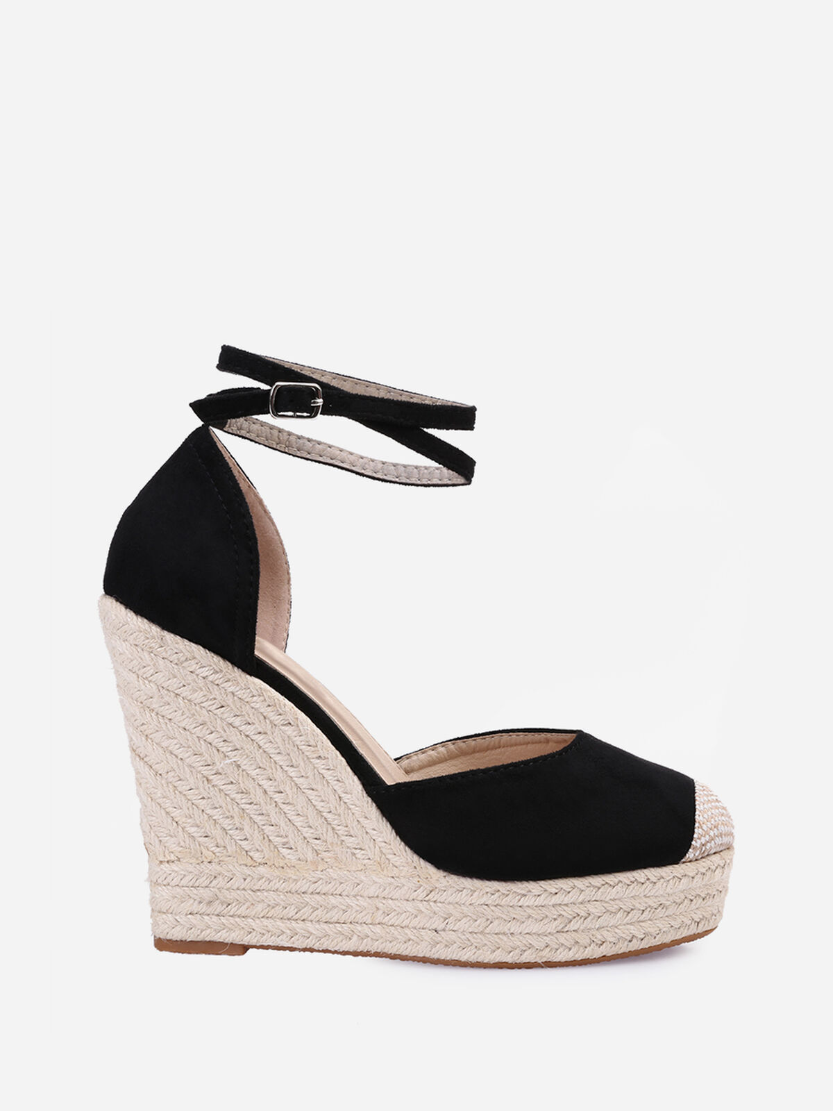 Espadrilles compensées- Noir