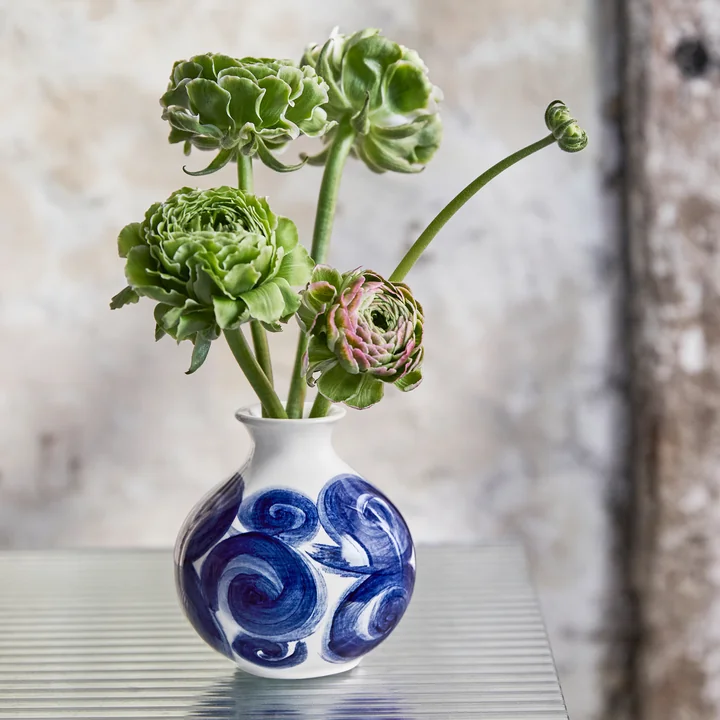 Kähler Design - Tulle Vase, H 22,5 cm, blau