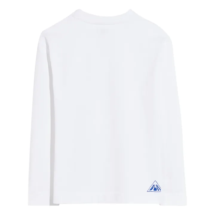 Bellerose T-shirt Manches Longues Poche Camo | Blanc