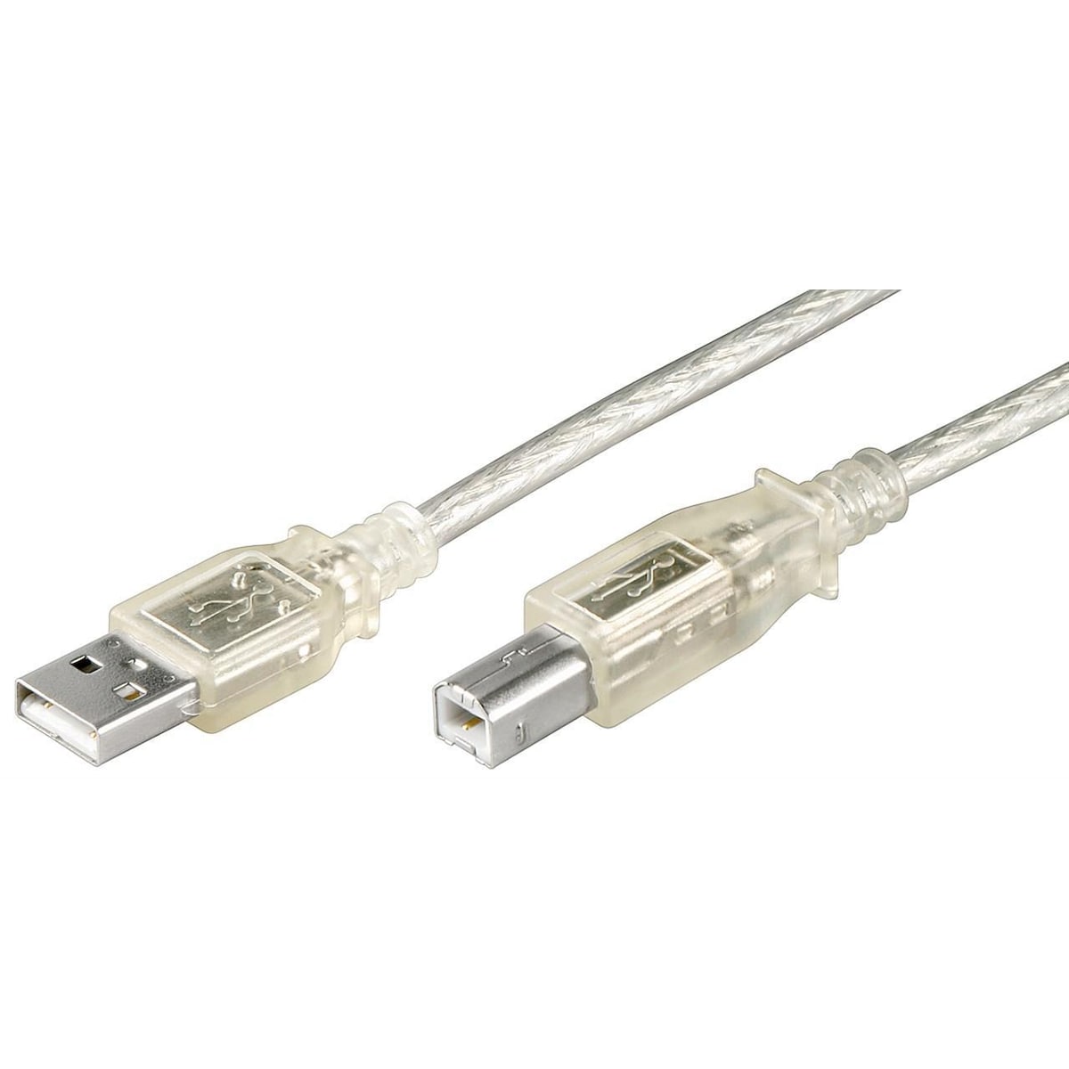 Goobay USB 2.0 Hi-Speed-kabel, gjennomsiktig