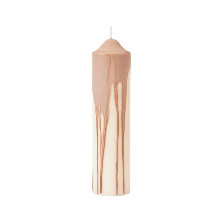 Ferm Living - Dryp Blockkeze, H 20 cm, weiss / beige