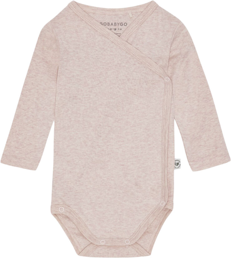 GoBabyGo Hazel slå-om Body Langærmet - Plant Rose
