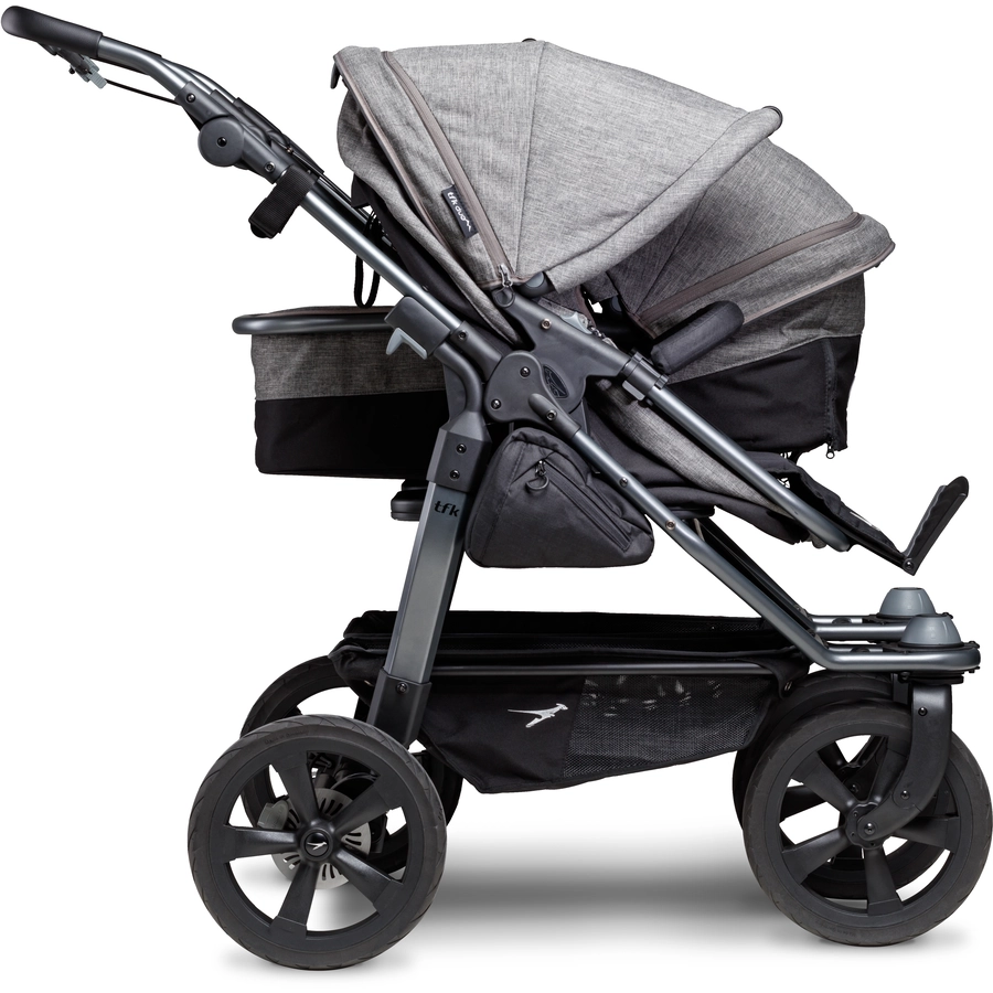 tfk Geschwisterwagen Duo Ecco Premium Grau
