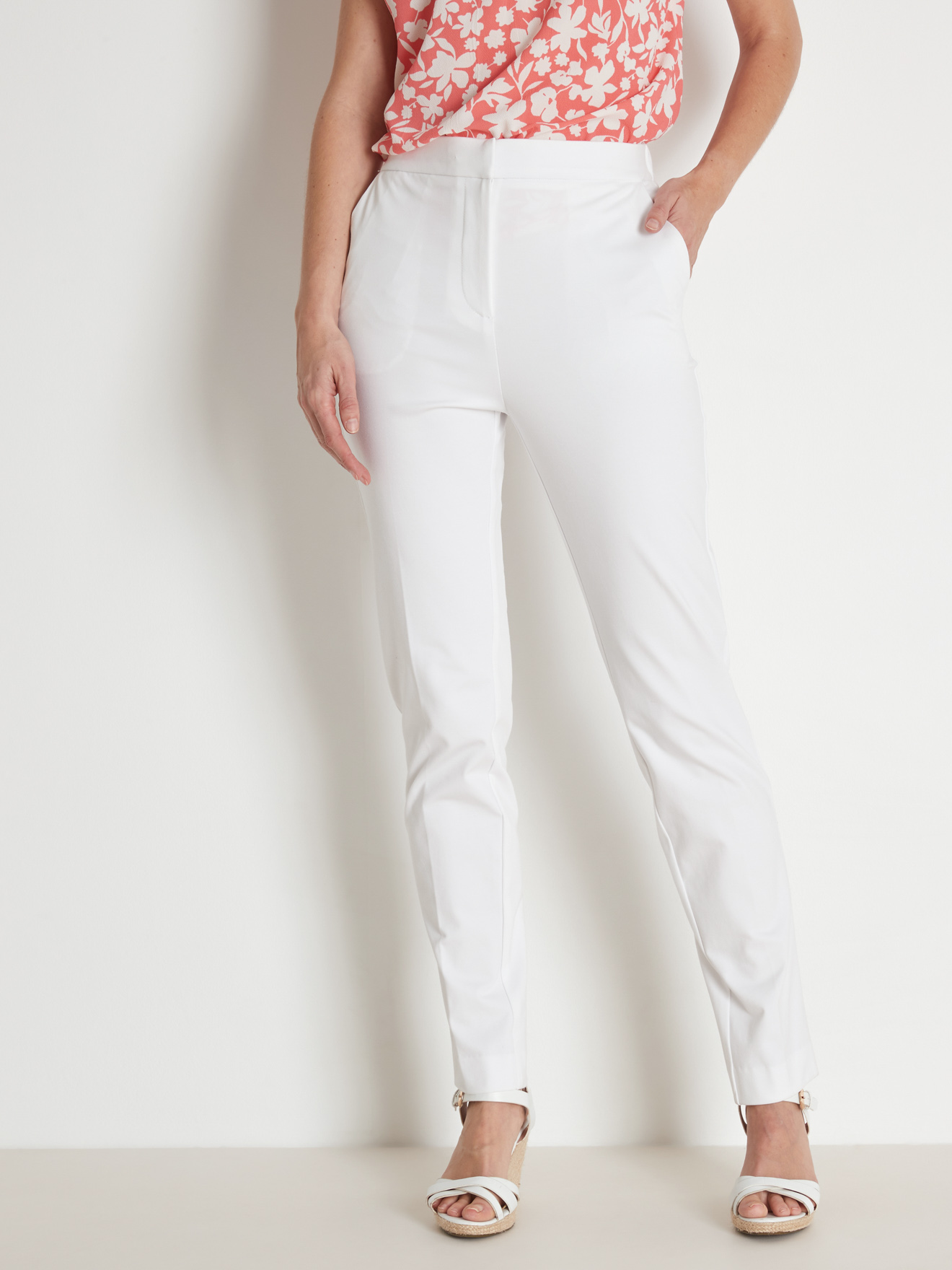 Pantalon élastiqué maille milano
