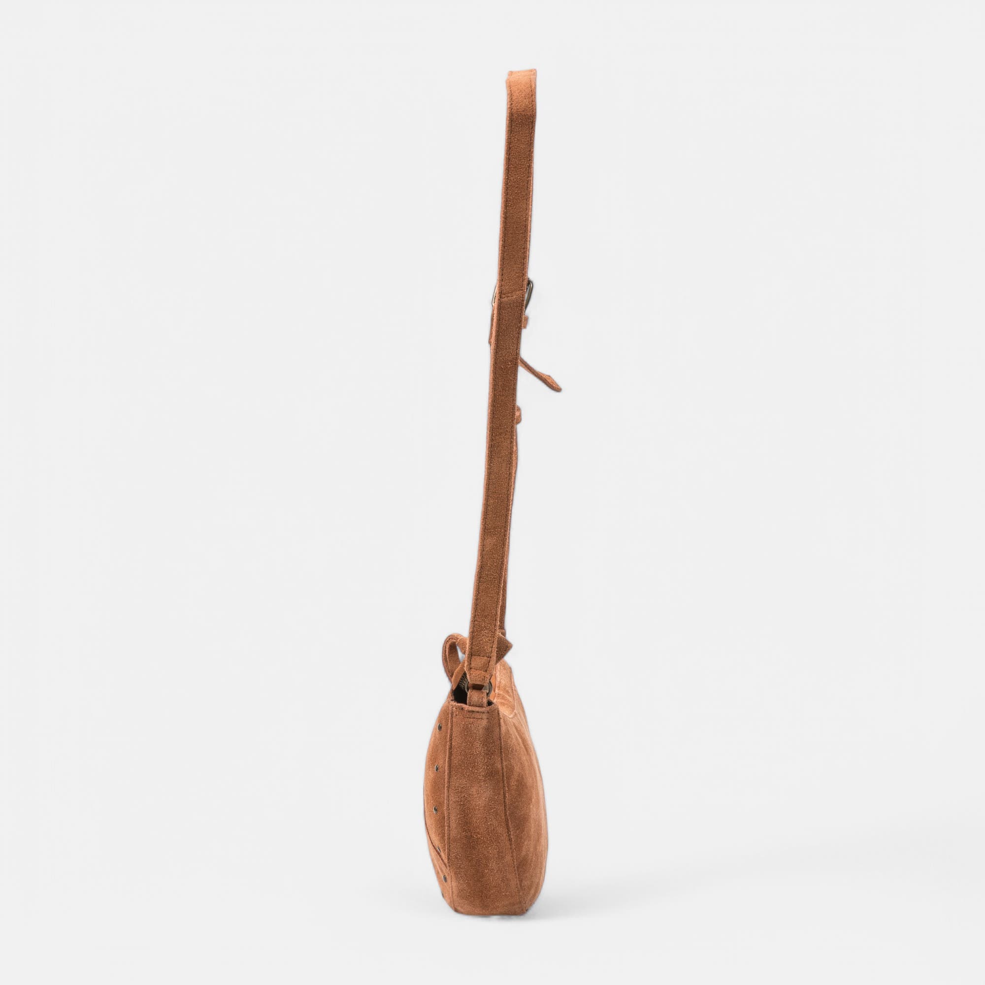 Sac bandoulière en cuir cognac