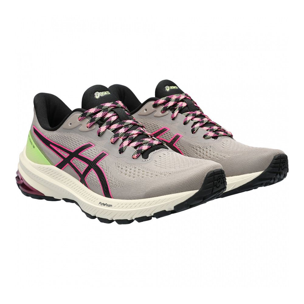 Asics GT-2000 12 TR - Chaussures running Femme nature bathing/lime green