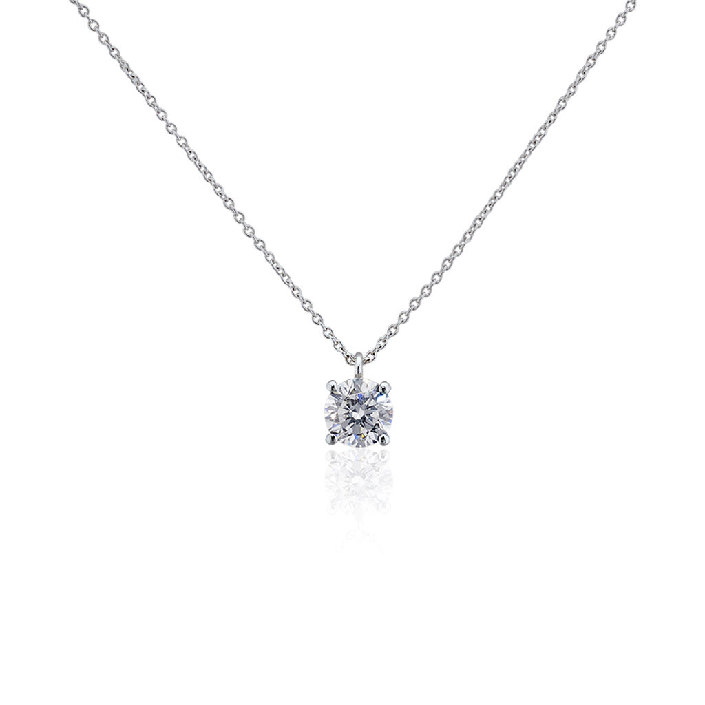 Collier Solitaire Argent Lylwenn