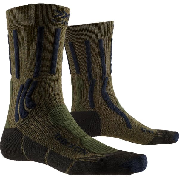 Chaussette randonnée X-SOCKS TREK X CTN FOREST FOREST GREEN/MIDNIGHT BLUE