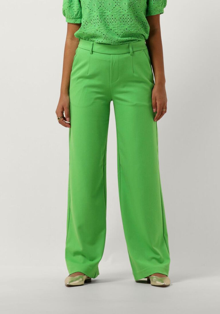 OBJECT groene object pantalon objlisa wide pant
