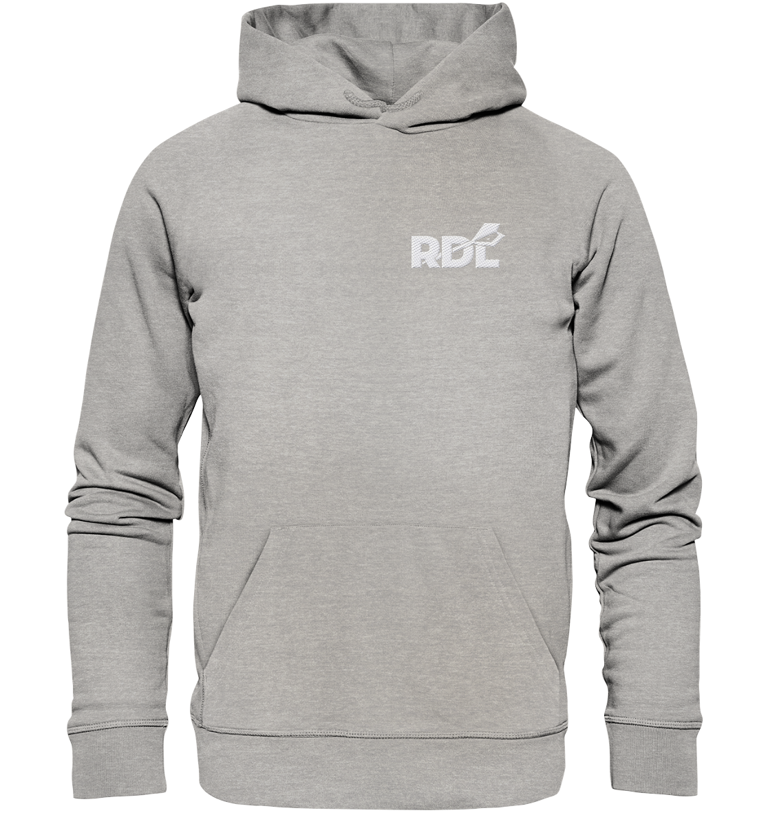 DartSturm - RDL Weiß - Organic Hoodie (Stick)