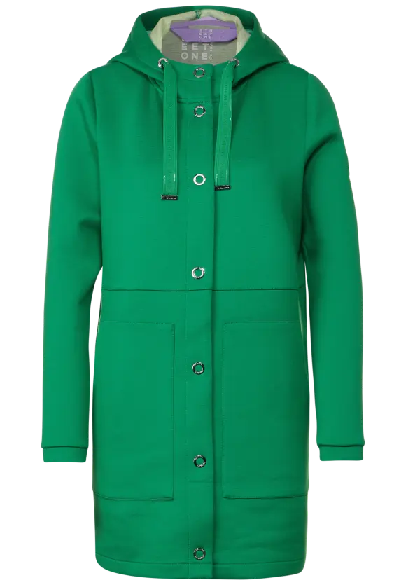 Softe Doubleface Jacke - arty green