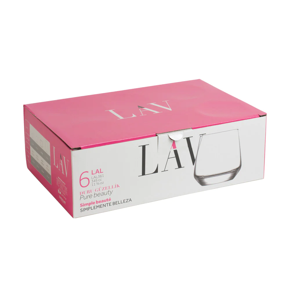 Boîte de 6 gobelets Lal 34,5 cl LAV